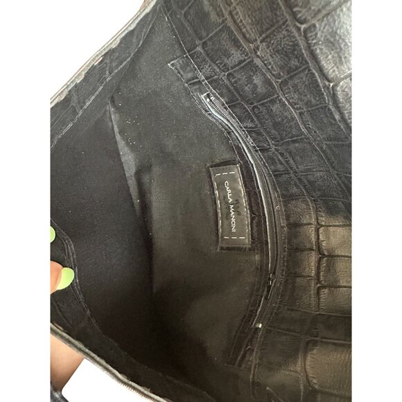 CARLA MANCINI Brown Leather Oversized Envelope Clutch Bag w/ Dustbag - Picture 9 of 9